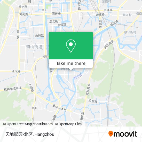 天地墅园-北区 map
