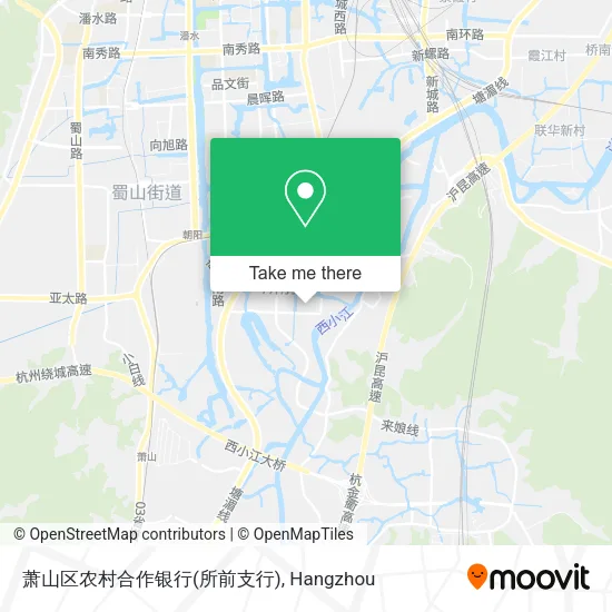 萧山区农村合作银行(所前支行) map