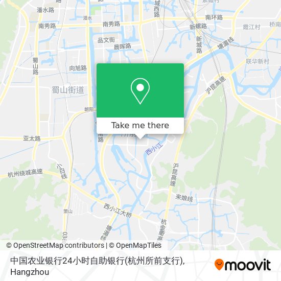 中国农业银行24小时自助银行(杭州所前支行) map