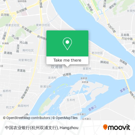 中国农业银行(杭州双浦支行) map