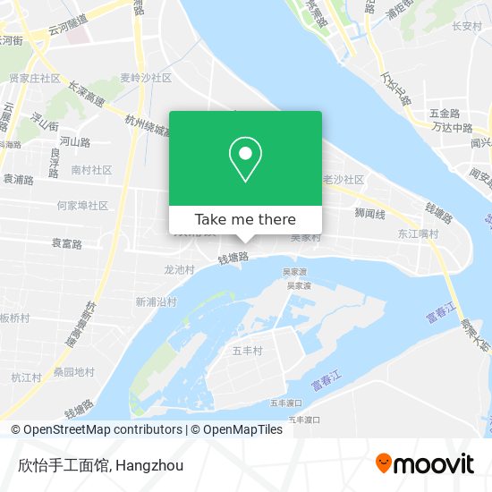 欣怡手工面馆 map