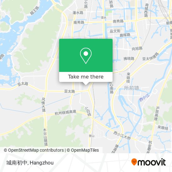 城南初中 map