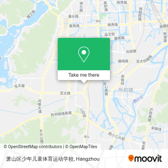 萧山区少年儿童体育运动学校 map