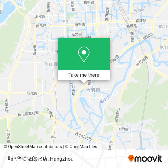 世纪华联墩郎张店 map
