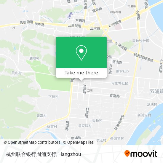 杭州联合银行周浦支行 map