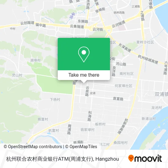 杭州联合农村商业银行ATM(周浦支行) map