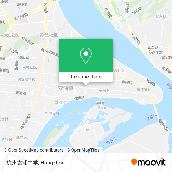 杭州袁浦中学 map