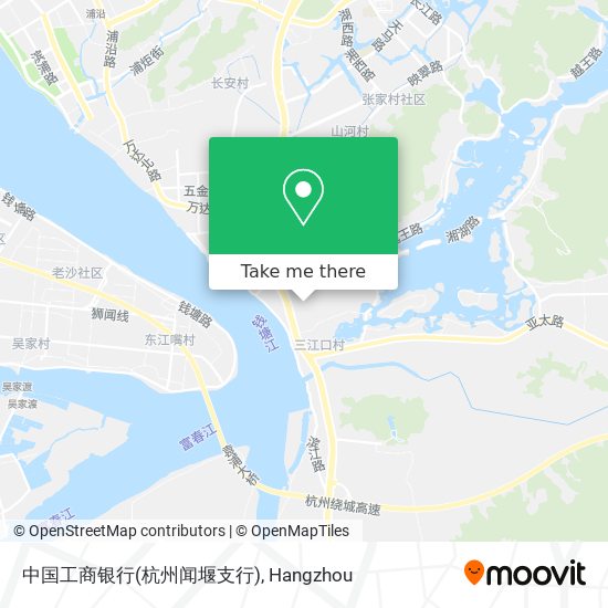 中国工商银行(杭州闻堰支行) map