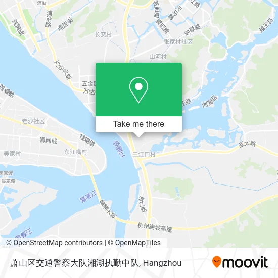 萧山区交通警察大队湘湖执勤中队 map