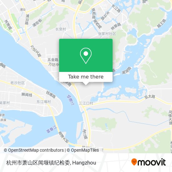 杭州市萧山区闻堰镇纪检委 map