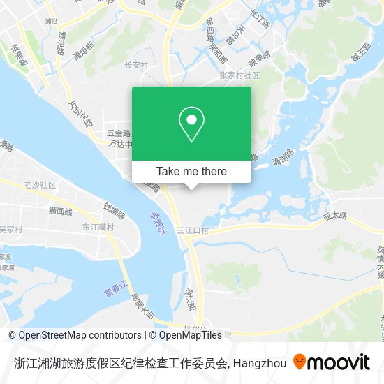 浙江湘湖旅游度假区纪律检查工作委员会 map