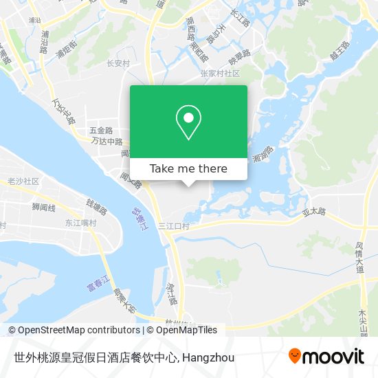 世外桃源皇冠假日酒店餐饮中心 map
