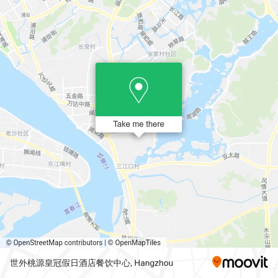 世外桃源皇冠假日酒店餐饮中心 map