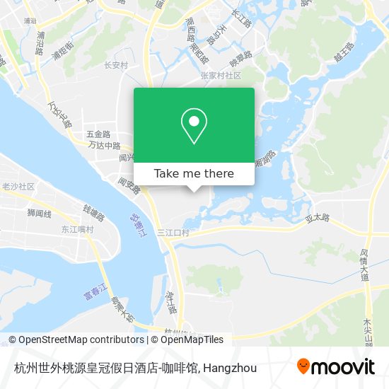杭州世外桃源皇冠假日酒店-咖啡馆 map