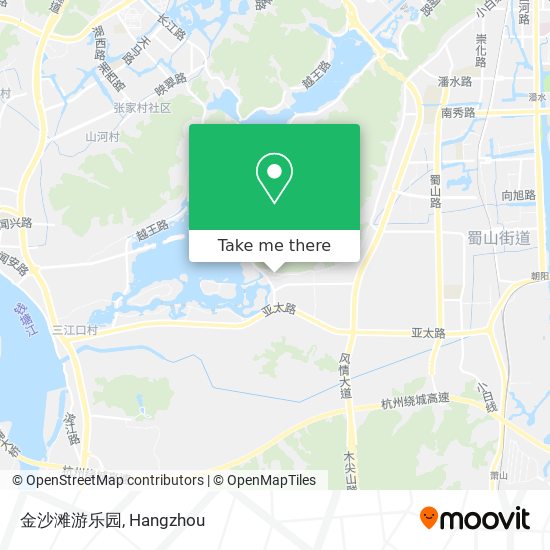 金沙滩游乐园 map