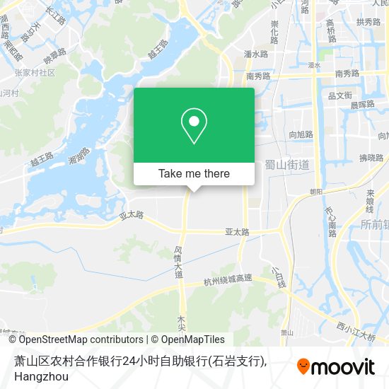 萧山区农村合作银行24小时自助银行(石岩支行) map