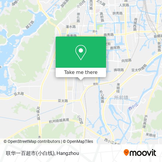 联华一百超市(小白线) map