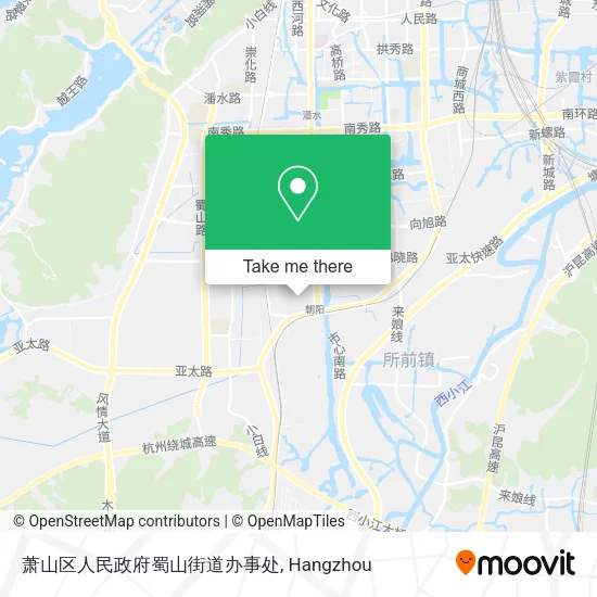 萧山区人民政府蜀山街道办事处 map