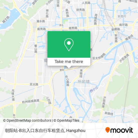 朝阳站-B出入口东自行车租赁点 map