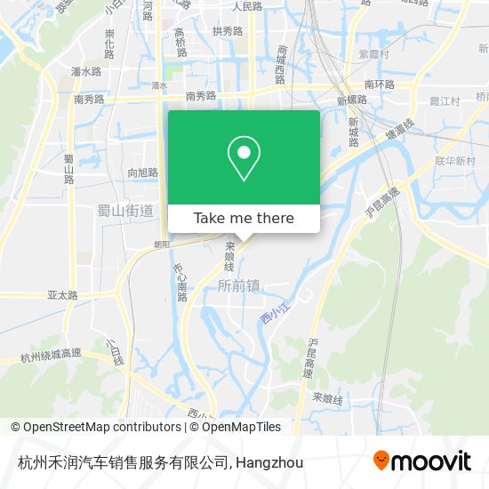 杭州禾润汽车销售服务有限公司 map