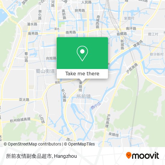 所前友情副食品超市 map