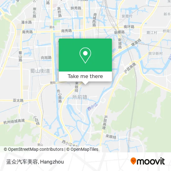 蓝众汽车美容 map