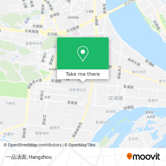 一品汤面 map