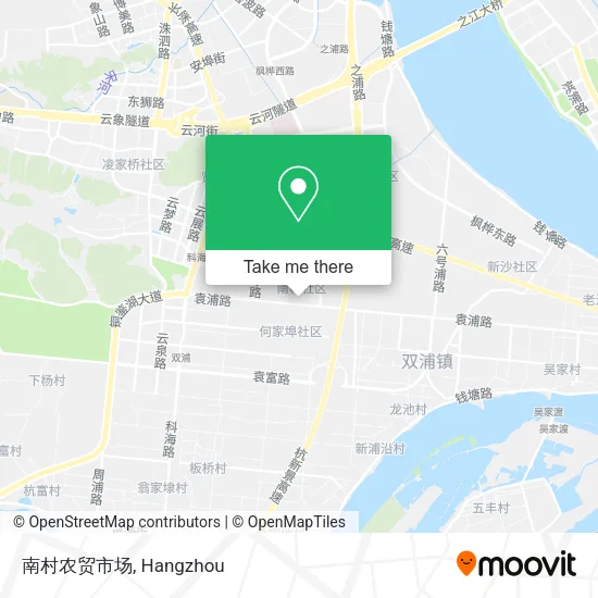 南村农贸市场 map