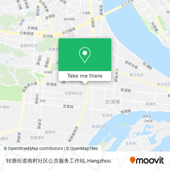 转塘街道南村社区公共服务工作站 map