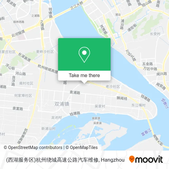 (西湖服务区)杭州绕城高速公路汽车维修 map