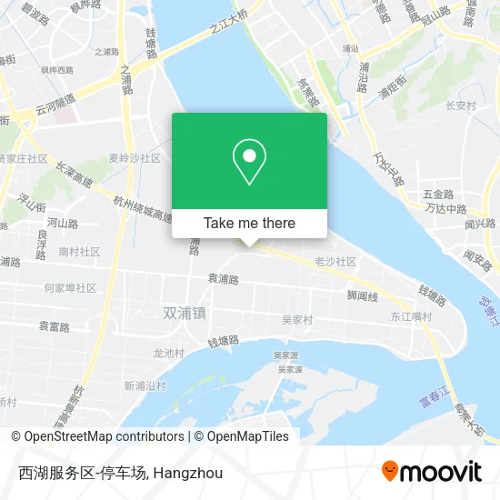 西湖服务区-停车场 map