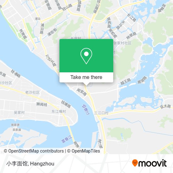 小李面馆 map