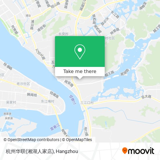 杭州华联(湘湖人家店) map