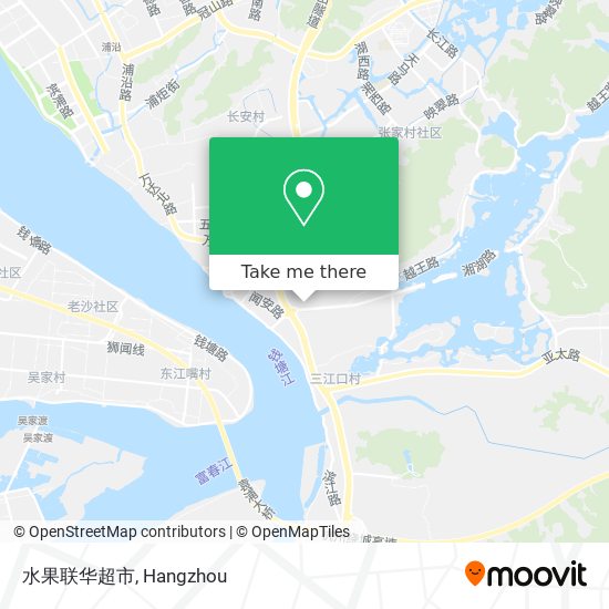 水果联华超市 map