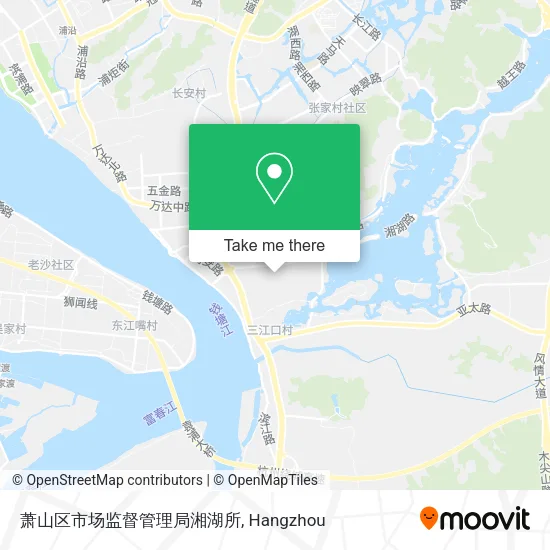 萧山区市场监督管理局湘湖所 map