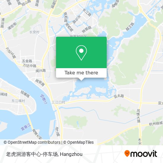 老虎洞游客中心-停车场 map