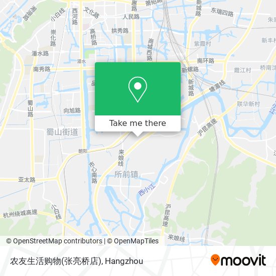农友生活购物(张亮桥店) map