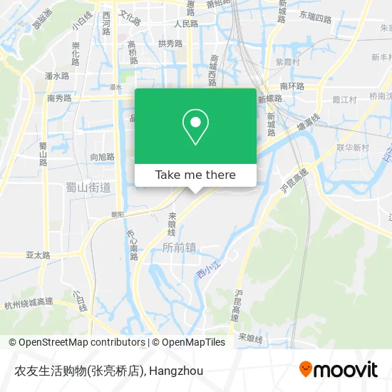 农友生活购物(张亮桥店) map