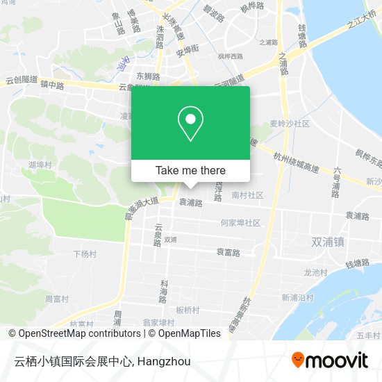 云栖小镇国际会展中心 map
