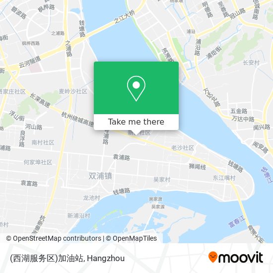 (西湖服务区)加油站 map