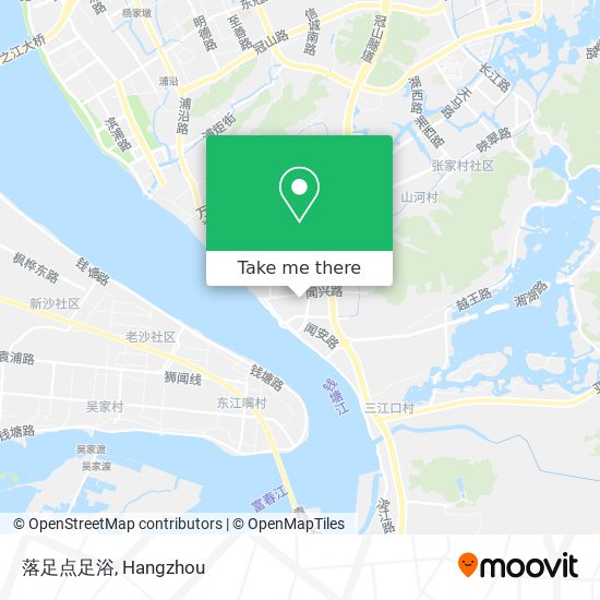 落足点足浴 map