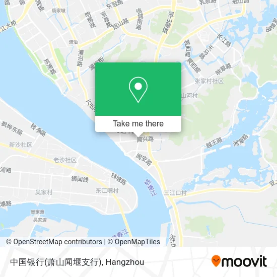 中国银行(萧山闻堰支行) map