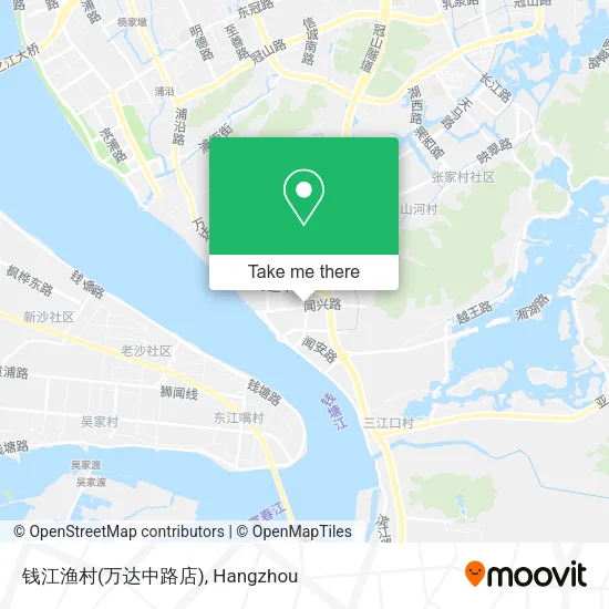 钱江渔村(万达中路店) map
