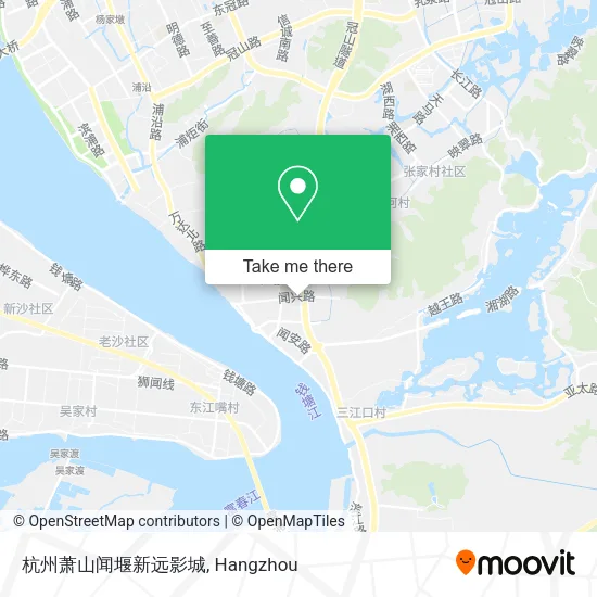 杭州萧山闻堰新远影城 map