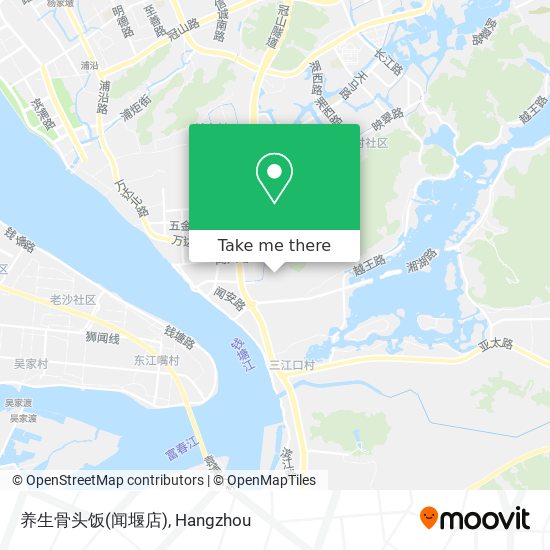 养生骨头饭(闻堰店) map