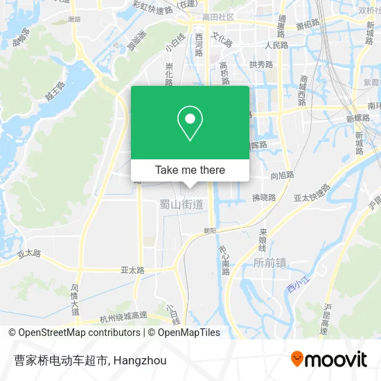曹家桥电动车超市 map