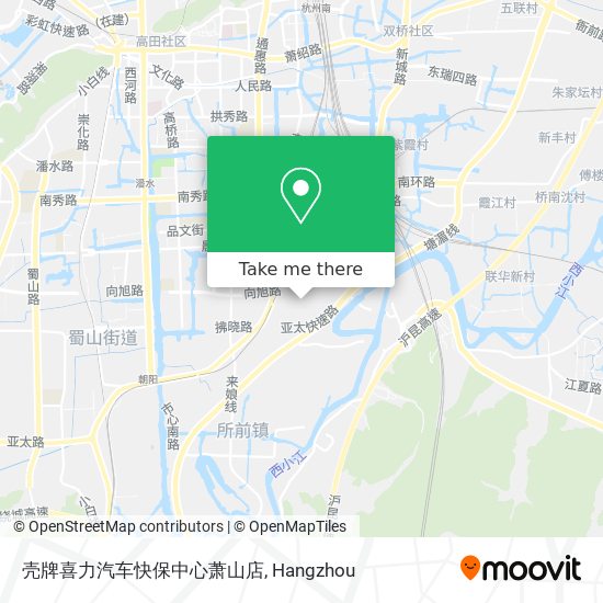 壳牌喜力汽车快保中心萧山店 map