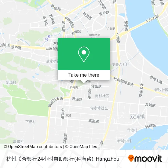 杭州联合银行24小时自助银行(科海路) map