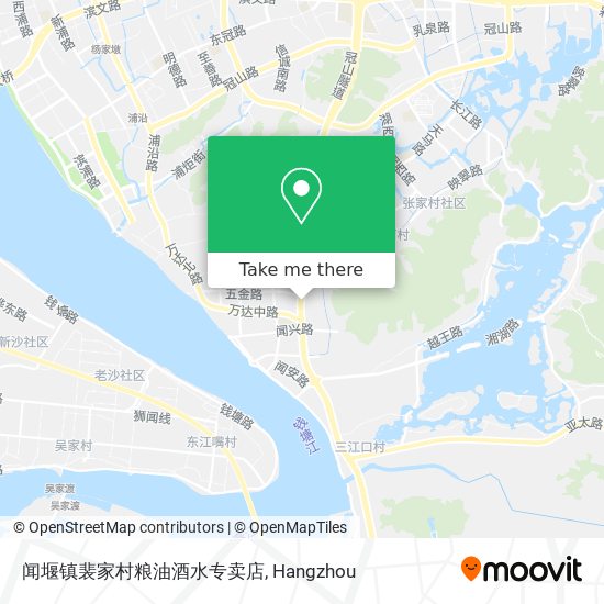 闻堰镇裴家村粮油酒水专卖店 map