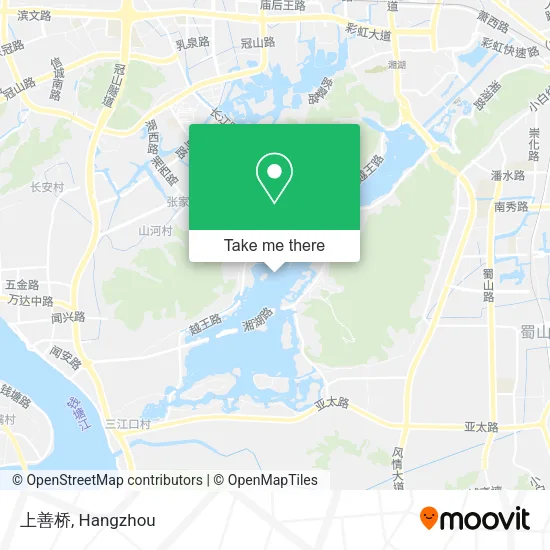 上善桥 map